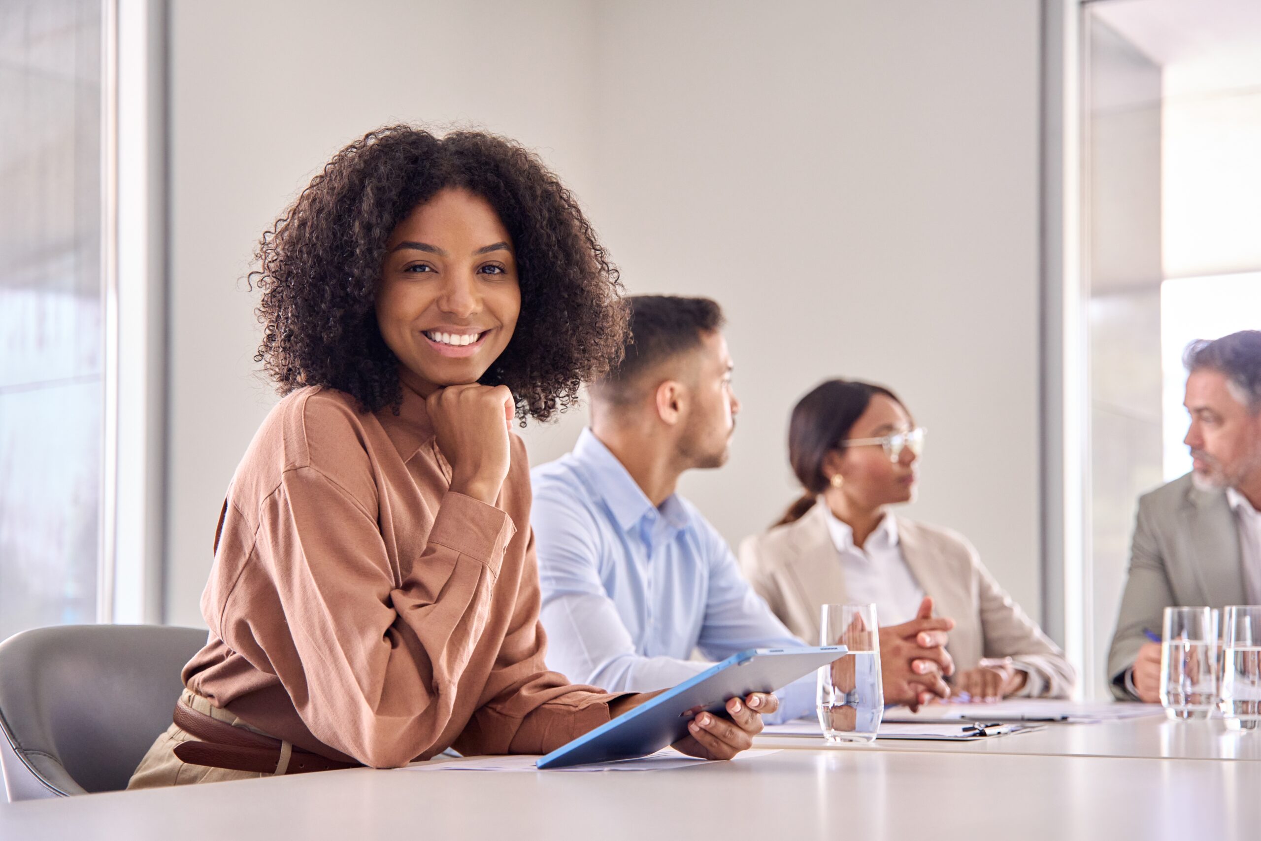 young professional in a sales internship program