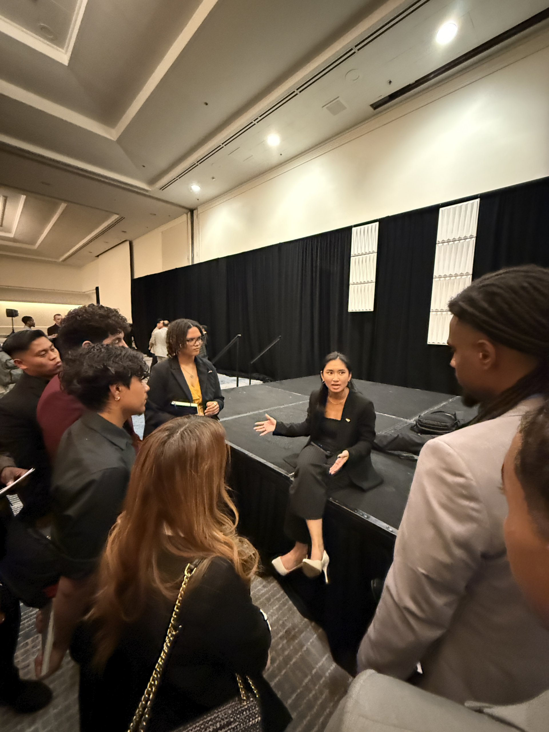 Luna speaking in conference